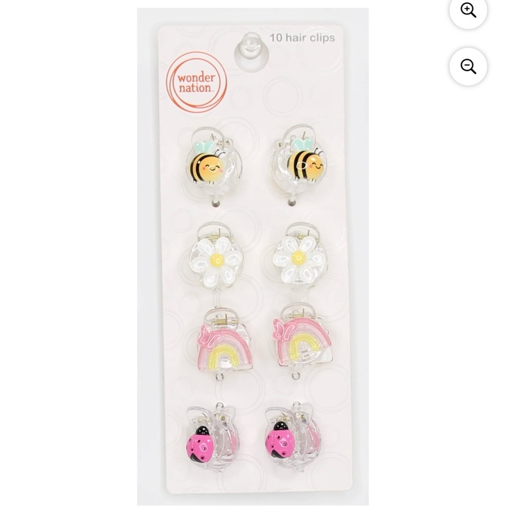 Wonder Nation springtime small hair clips set / NEW in packaging / cross posted